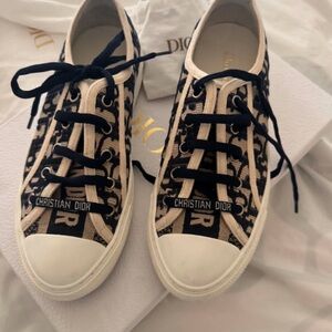 Dior Women's Black and Beige Sneakers